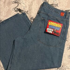 Blue Ultra Wide Men Jeans